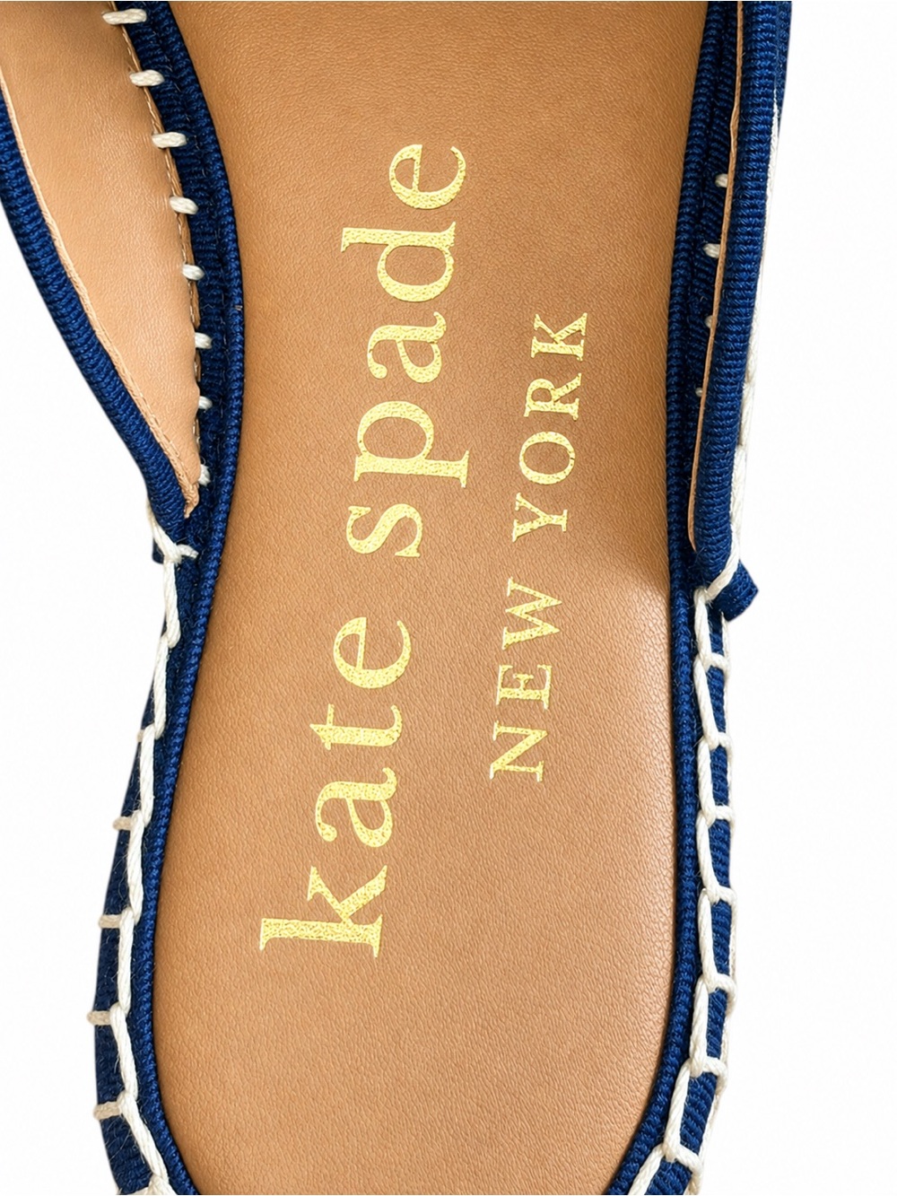 Kate Spade Solero Stripe Espadrille Mule Slides Sun Flower 6.5 - Picture 3 of 10
